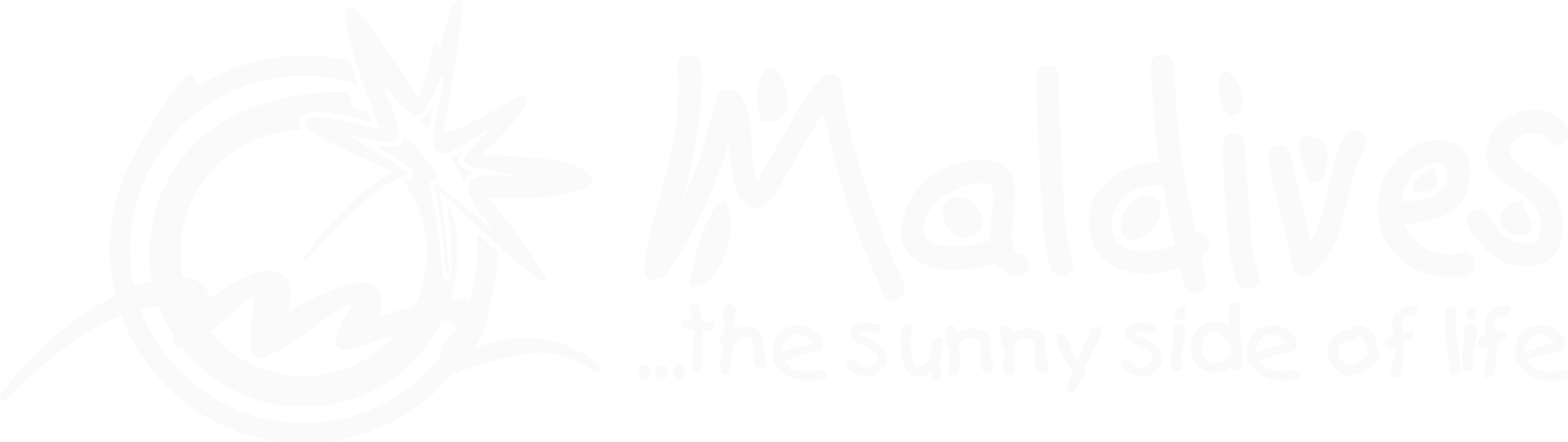 Visit Maldives Logo White PNG